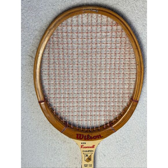 Vintage Wilson Ken Rosewall Champion Wood Wooden Tennis Racquet/Racket - Picture 15 of 15